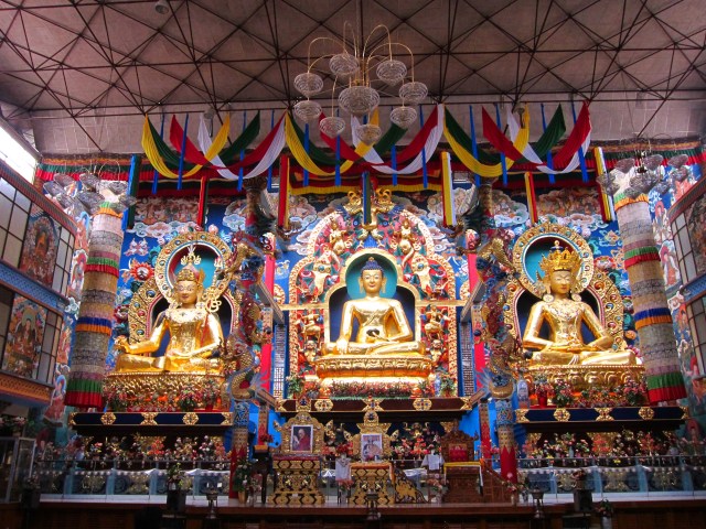 Inside the main temple