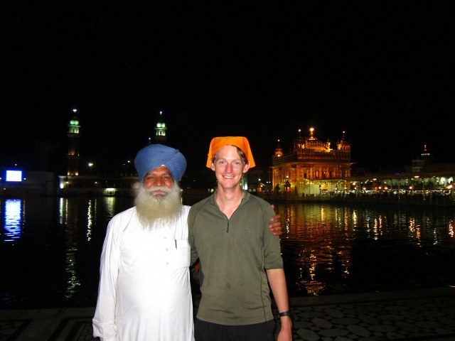 Chandler and one of our guides for the evening