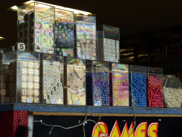Multi-sided dice on display is always a good sign for a game store