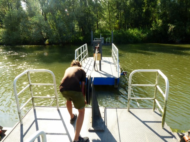 Bringing the boat it