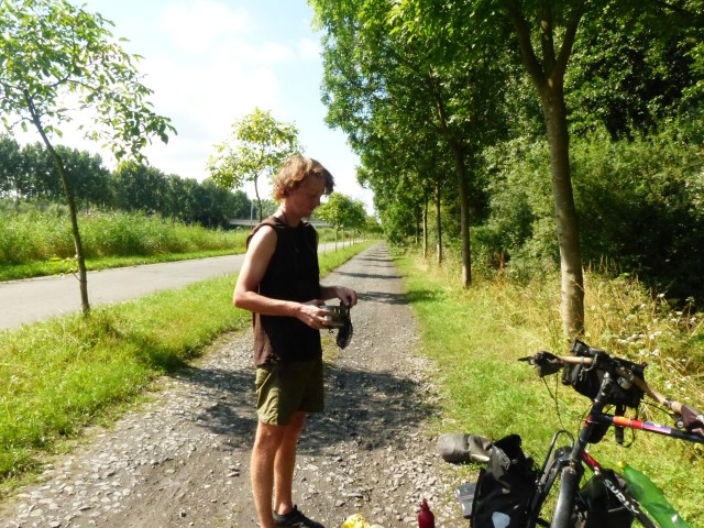 Packing up on a sunny morning