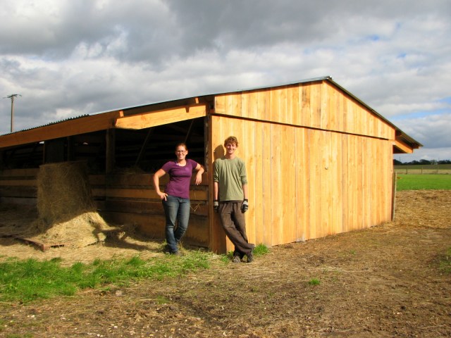 The barn addition we helped build