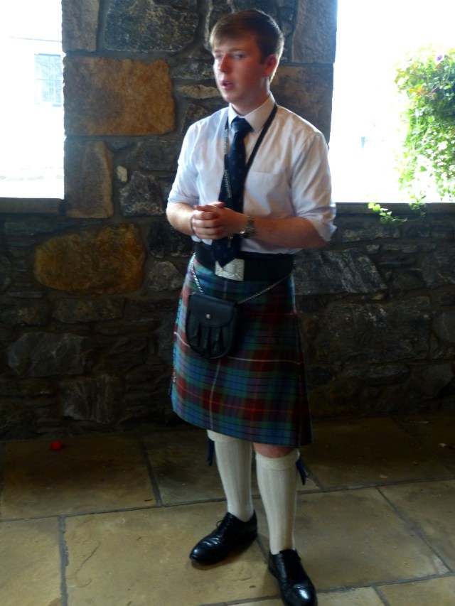 Our guide in a kilt